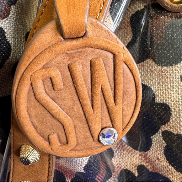 Stuart Weitzman PVC Animal Print Purse Mobwife - Picture 12 of 16